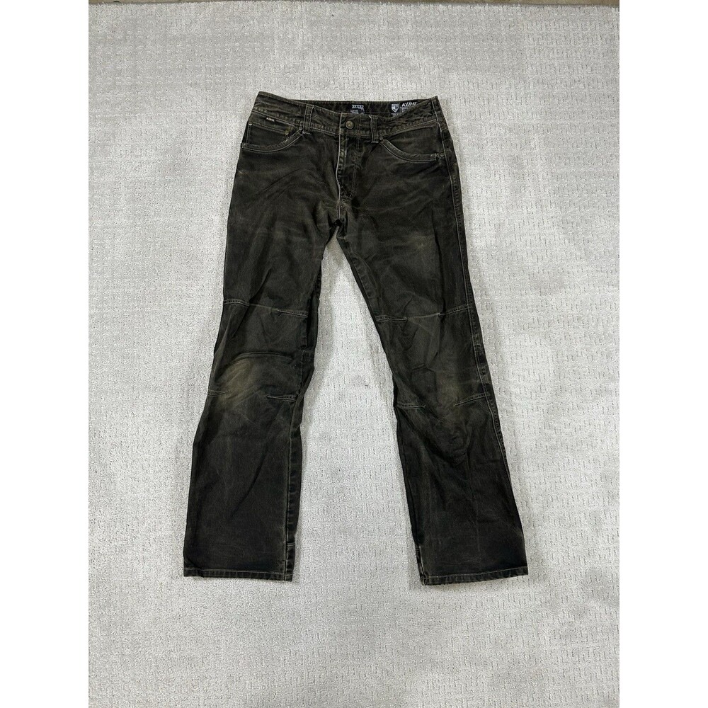 Kuhl Rydr Pants Mens 32x32 Brown Patina Dye Straight Leg Cotton Twill